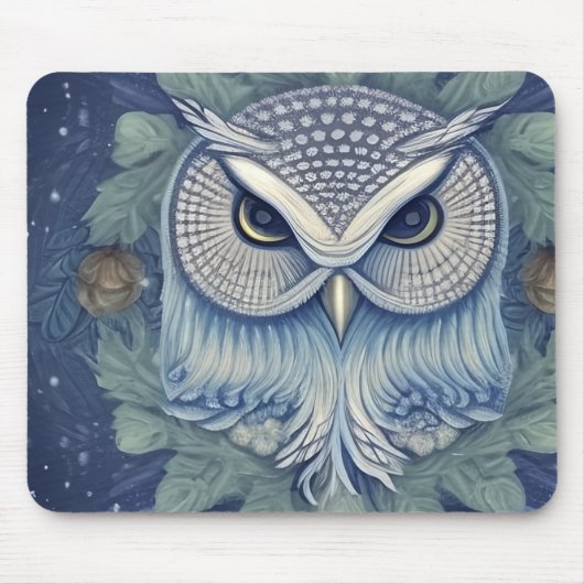 Mystical Fantasy Forest Owl Muismat (Voorkant)