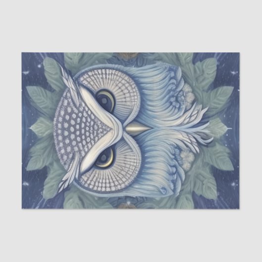 Mystical Fantasy Forest Owl Tissuepapier (Voorkant)