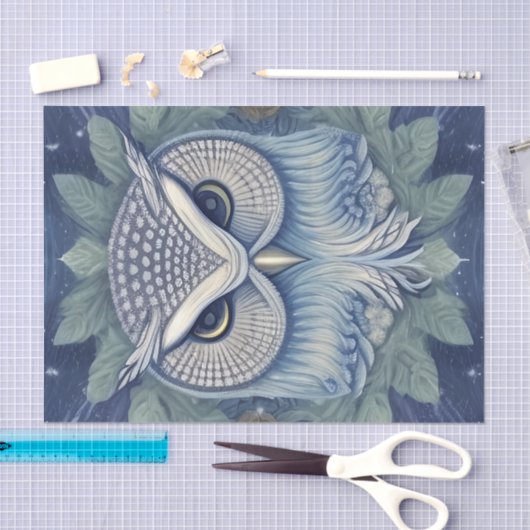 Mystical Fantasy Forest Owl Tissuepapier (Craft)