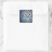 Mystical Fantasy Forest Owl Vierkante Sticker (Tas)
