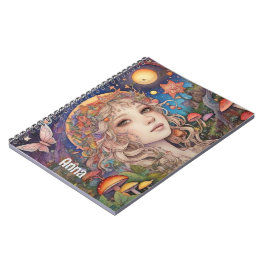 Mystical Fantasy Girl - Aangepaste Magische Notitieboek