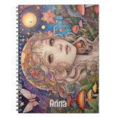 Mystical Fantasy Girl - Aangepaste Magische Notitieboek (Voorkant)