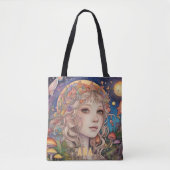 Mystical Fantasy Girl - Aangepaste Magische Tote Bag (Voorkant)
