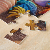 Mystical fantasy strand sunset with tropische flow legpuzzel (Zijkant)