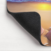 Mystical fantasy strand sunset with tropische flow muismat (Hoek)