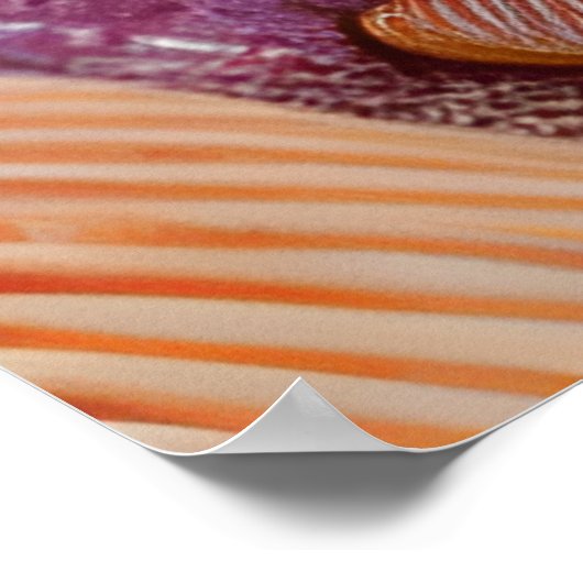 Mystical fantasy strand sunset with tropische flow poster (Hoek)