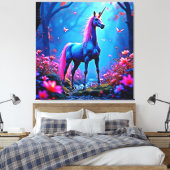 Mystical Fantasy Unicorn Art Canvas Afdruk (Insitu (Slaapkamer))