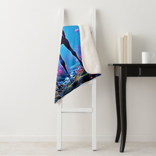 Mystical Fantasy Unicorn Art Sherpa Deken (In situ)