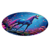 Mystical Fantasy Unicorn Art Snijplank (Hoek)