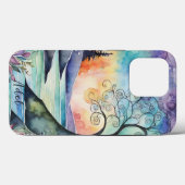 Mystical Fantasy Waterverven Gepersonaliseerde naa Case-Mate iPhone Case (Achterkant (horizontaal))