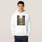 Mystical Fantasy Wolf Guardian Anime Hoodie (Voorkant volledig)