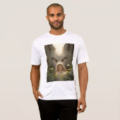 Mystical Fantasy Wolf Guardian Anime T-shirt (Voorkant volledig)