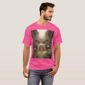 Mystical Fantasy Wolf Guardian Anime T-shirt (Voorkant volledig)