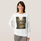 Mystical Fantasy Wolf Guardian Anime T-shirt (Voorkant volledig)