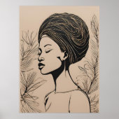 Mystical Feminine African Vibe Poster (Voorkant)