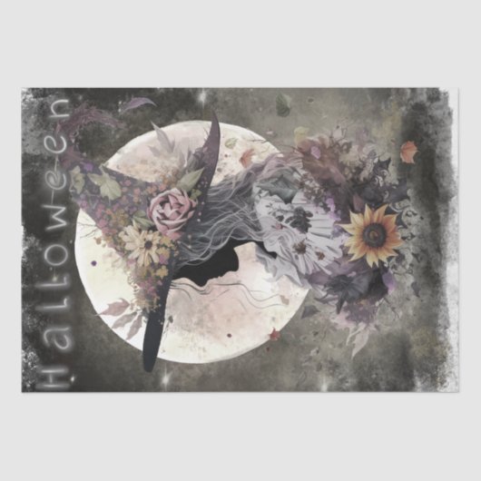 Mystical Floral Witch Tissuepapier (Voorkant)