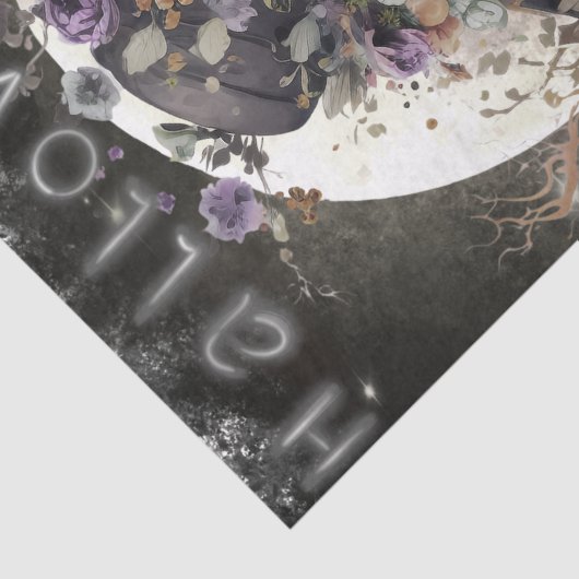 Mystical Floral Witch Tissuepapier (Detail)