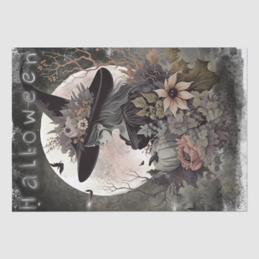 Mystical Floral Witch Tissuepapier (Voorkant)