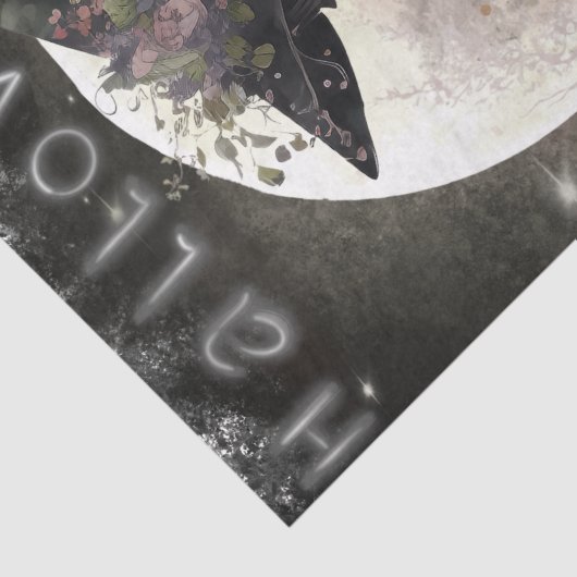 Mystical Floral Witch Tissuepapier (Detail)