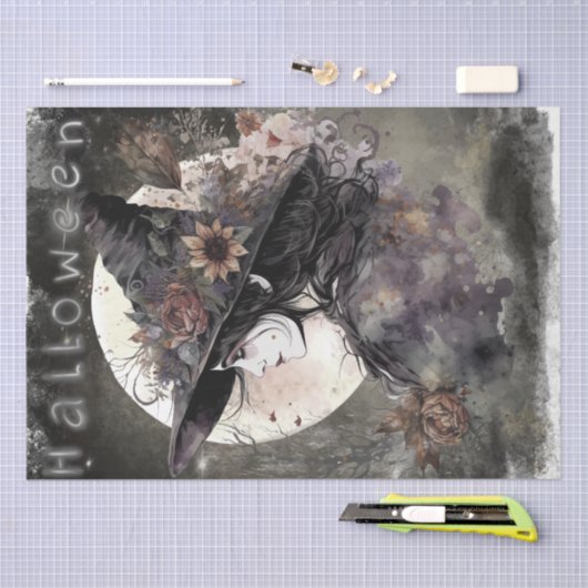 Mystical Floral Witch Tissuepapier (Craft)