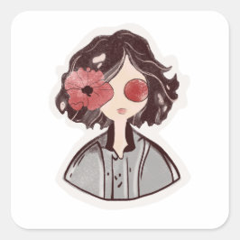 Mystical Flower Child Sticker