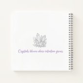 Mystical Flower Child with Quartz Notitieboek (Achterkant)