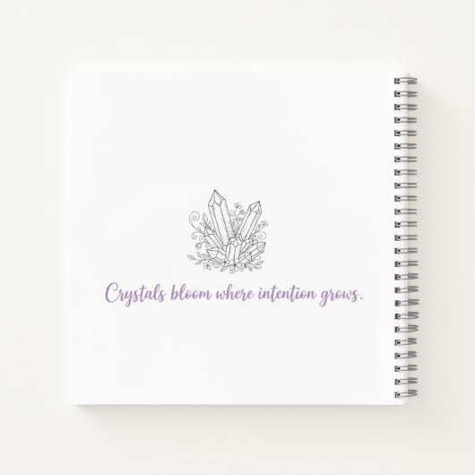 Mystical Flower Child with Quartz Notitieboek (Achterkant)