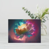 Mystical Flower Wenskaart Bedankkaart (Staand voorkant)