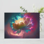 Mystical Flower Wenskaart Feestdagenkaart (Staand voorkant)