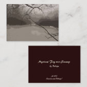 Mystical Fog over Swamp ATC Visitekaartje (Voorkant / Achterkant)