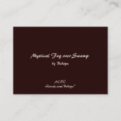 Mystical Fog over Swamp ATC Visitekaartje (Achterkant)