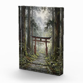 Mystical forest and torii gate that symbolizes it fotoblokken (Rechts)