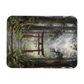 Mystical forest and torii gate that symbolizes it magneet (Horizontaal)