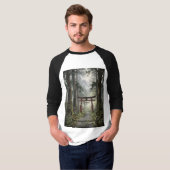 Mystical forest and torii gate that symbolizes it t-shirt (Voorkant volledig)