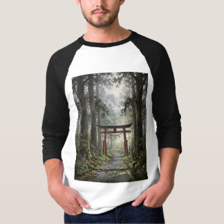 Mystical forest and torii gate that symbolizes it t-shirt