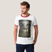 Mystical forest and torii gate that symbolizes it t-shirt (Voorkant volledig)