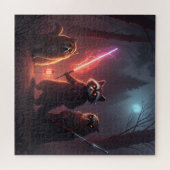 Mystical Forest Battle Animals Art Legpuzzel (Horizontaal)