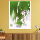 Mystical Forest Bloom – Boho Flowers & Trees Canvas Afdruk (Insitu (Woonkamer))