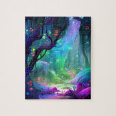 Mystical Forest Celestial Blue Night Sky Legpuzzel (Verticaal)