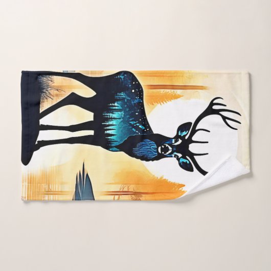 Mystical Forest Deer Bad Handdoek (Handdoek)