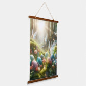 Mystical Forest Fairy Magical Spring Eggs Hangend Wandkleed (Gebogen)