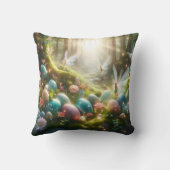 Mystical Forest Fairy Magical Spring Eggs Kussen (Achterkant)