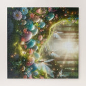 Mystical Forest Fairy Magical Spring Eggs Legpuzzel (Horizontaal)