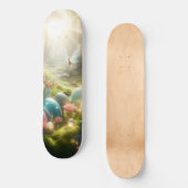Mystical Forest Fairy Magical Spring Eggs Persoonlijk Skateboard (Voorkant)