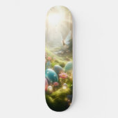 Mystical Forest Fairy Magical Spring Eggs Persoonlijk Skateboard (Voorkant)