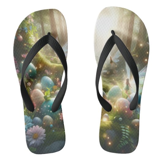 Mystical Forest Fairy Magical Spring Eggs Teenslippers (Voetbed)