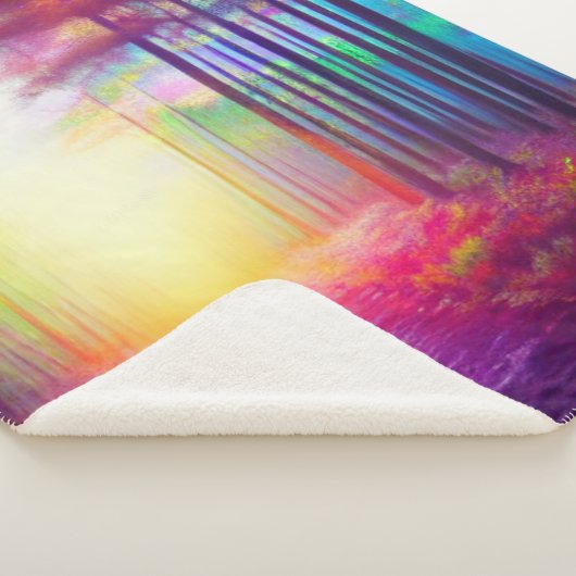 Mystical Forest Sherpa Blanket Sherpa Deken (3/4)