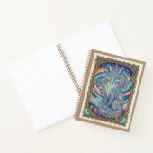 Mystical Fox Cosmic Nebula Zen tangle Journal Notitieboek (Binnen)
