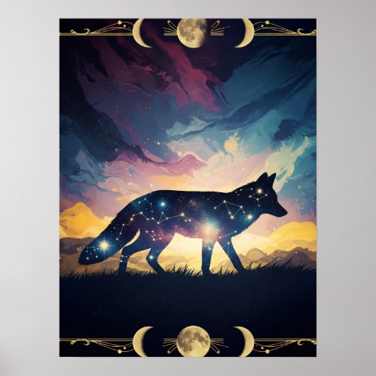 Mystical Fox Poster (Voorkant)