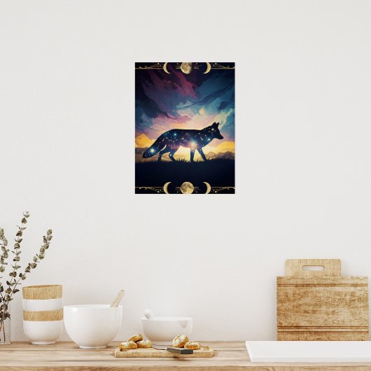 Mystical Fox Poster (Keuken)